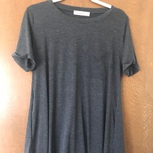 Gray T-Shirt Dress